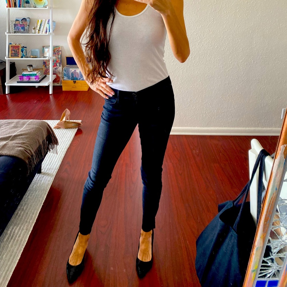 Black orchid zipper ankle skinny jeans